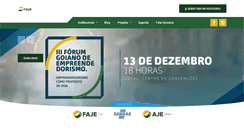 Desktop Screenshot of ajegoias.com.br